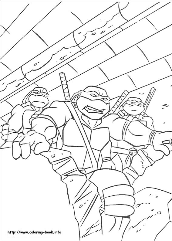 Teenage Mutant Ninja Turtles coloring picture